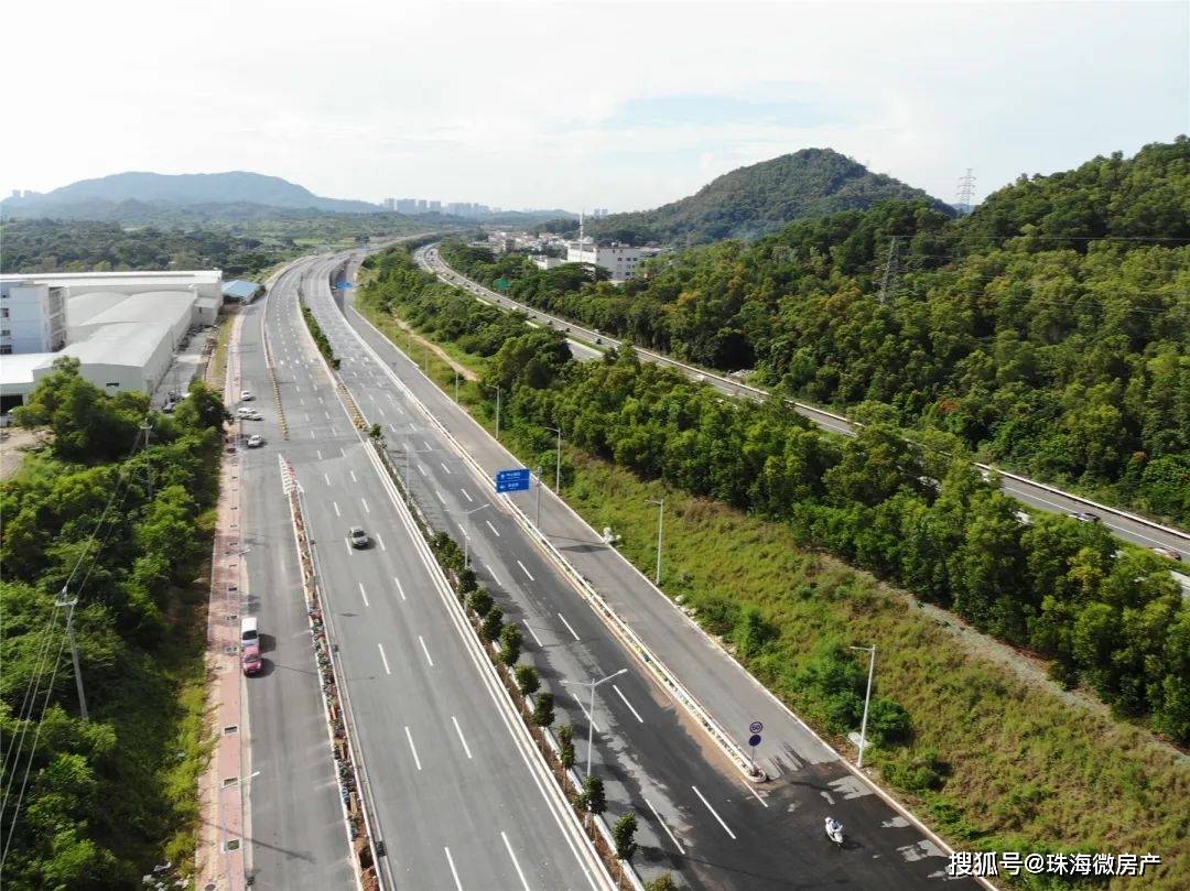 25分钟可达珠海南朗快线这个路段通车