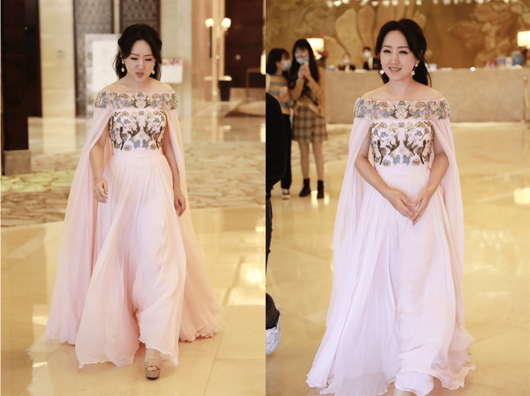 塑造出|虽然杨钰莹长相挺甜美，但还是没逃过中年发福，穿白裙有点显胖