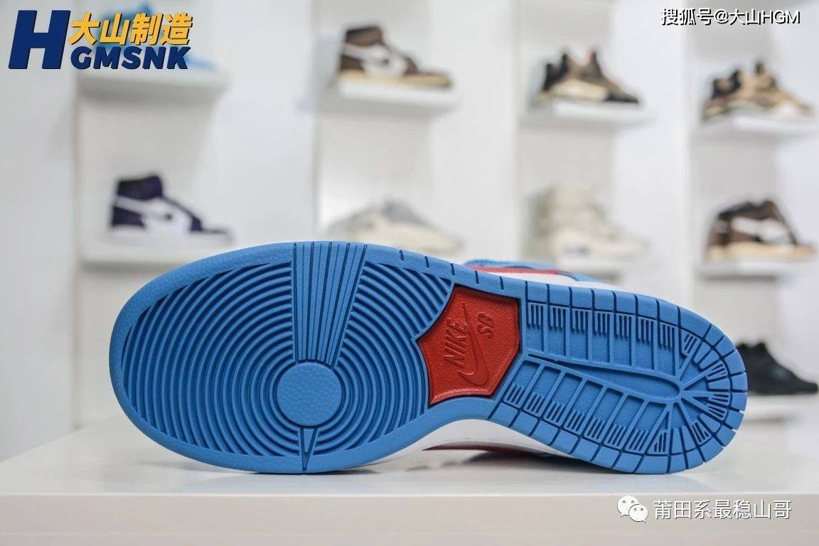 High【大山制造】Nike SB Dunk High Pro白蓝红 哆啦A梦机器猫 货号：CI2692-400?