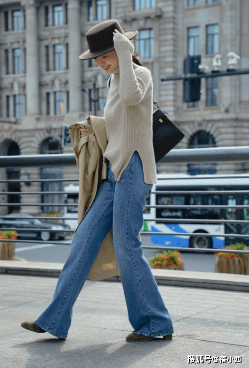 长度|紧身裤过时了,这几条牛仔裤谁穿谁瘦,看三木博主演绎的长腿穿搭