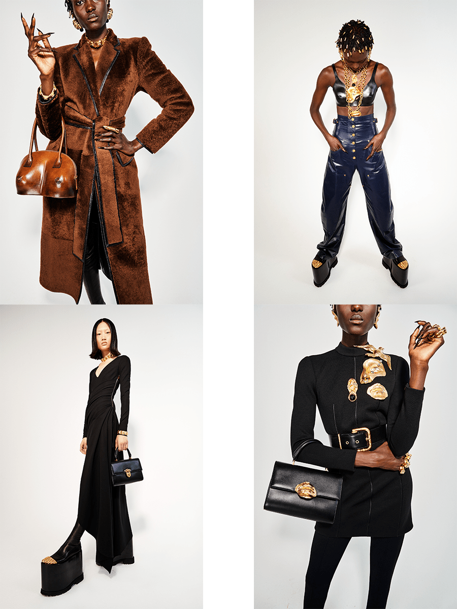 黑色 Schiaparelli 2021秋冬，卓越的胸衣设计，非凡的时尚潮流