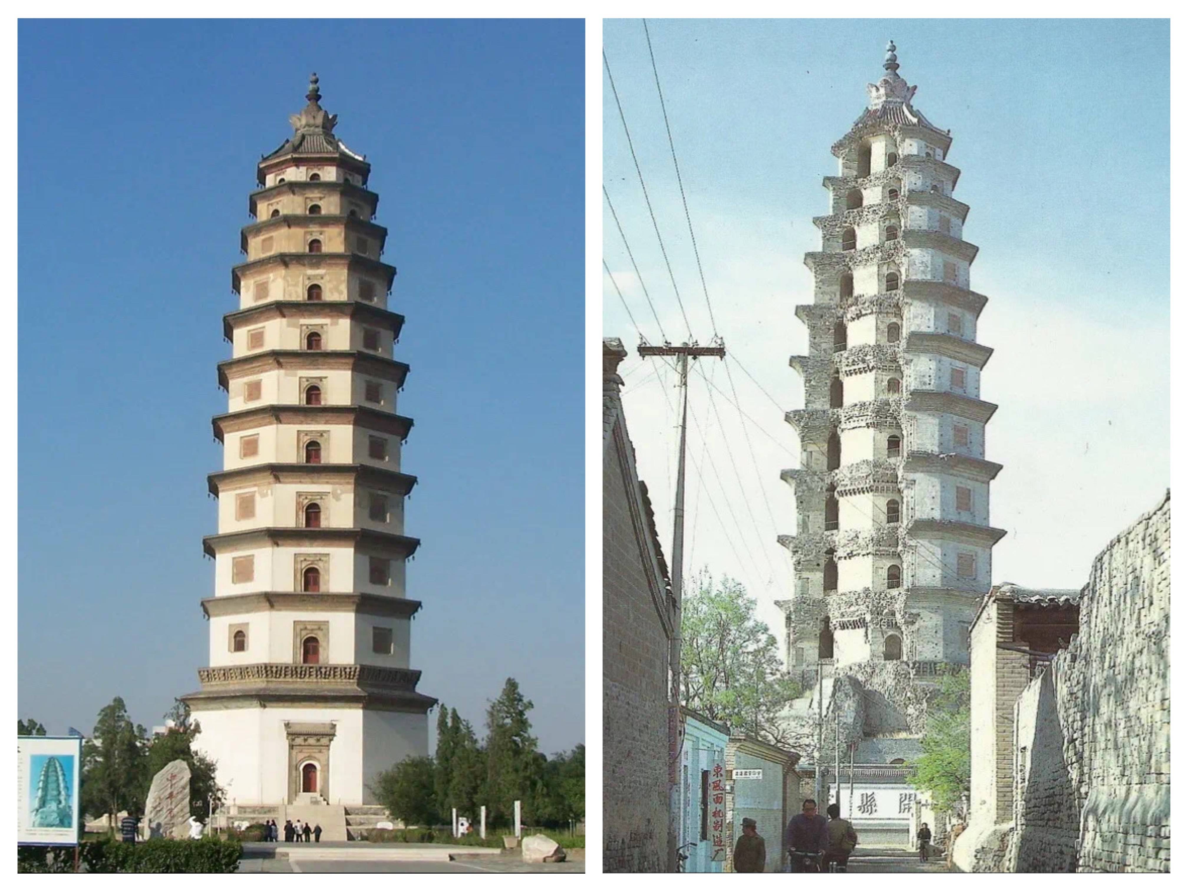 定县开元寺塔(料敌塔) 一塔两用,塔内藏塔 北宋咸平四年(1001年),宋