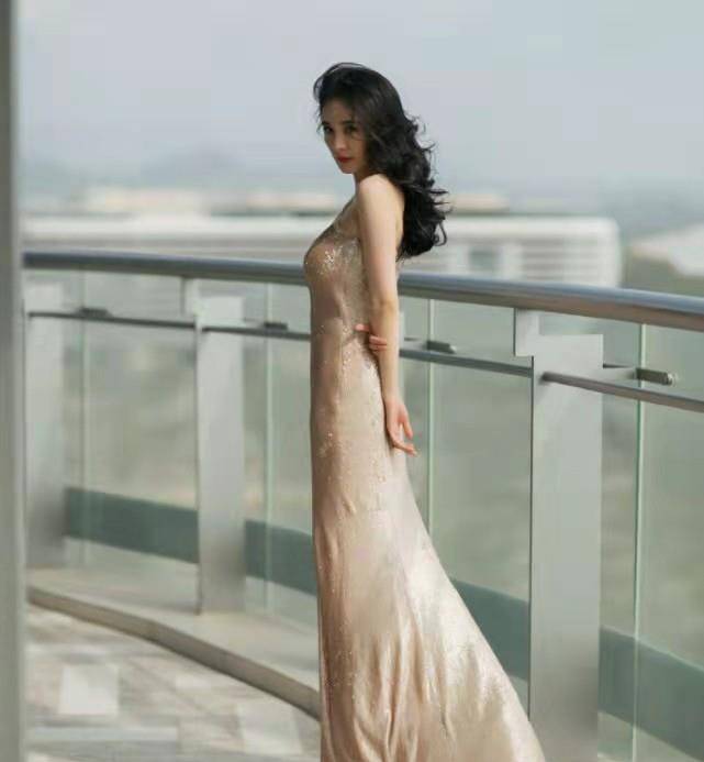 金色 陆毅一家3口造型不错，尤其是鲍蕾穿金色礼服裙，优雅大气又时尚