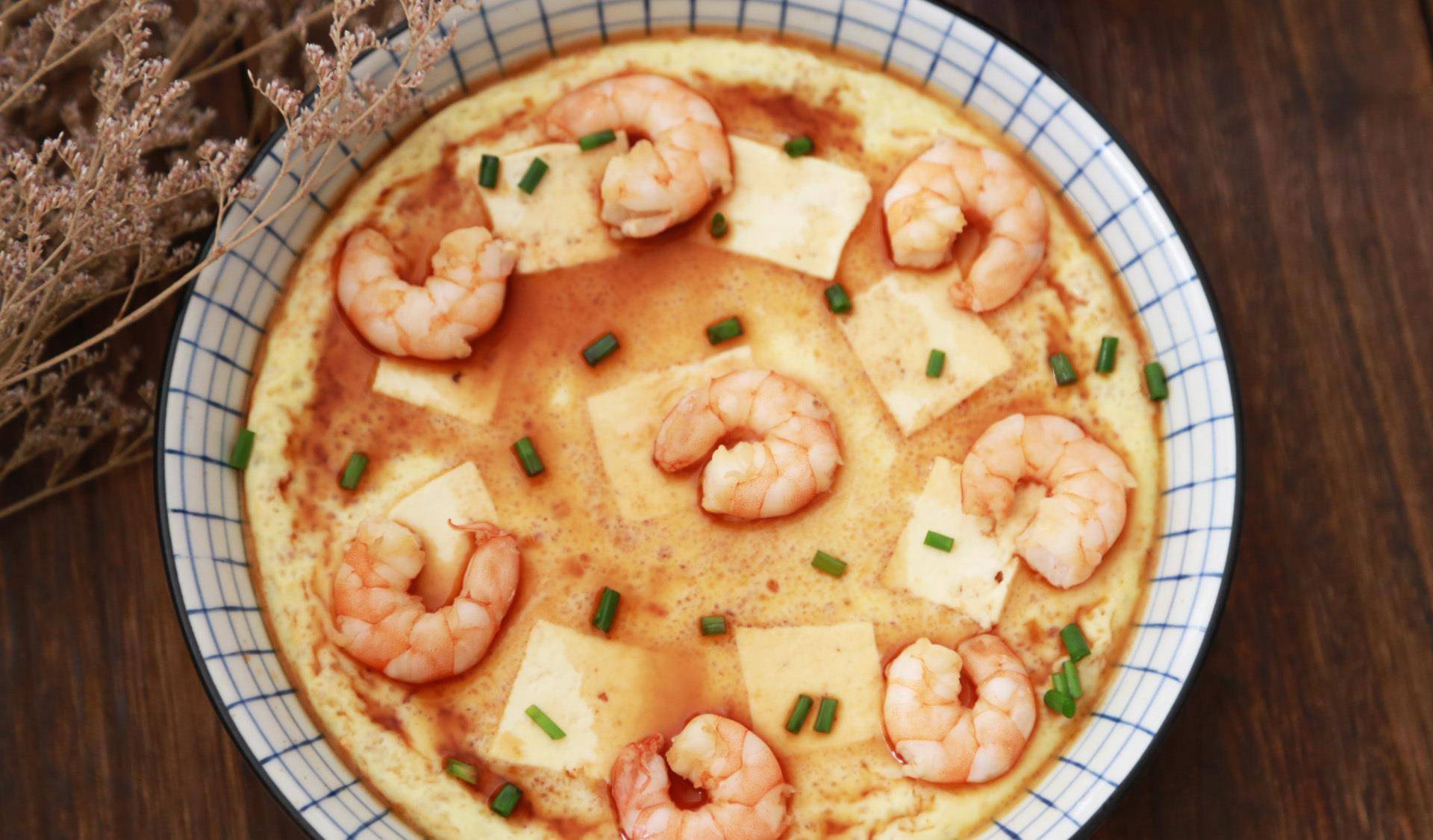 清水|1块豆腐,3个鸡蛋,早餐轻松做,蒸一蒸就上桌,鲜香嫩滑有营养