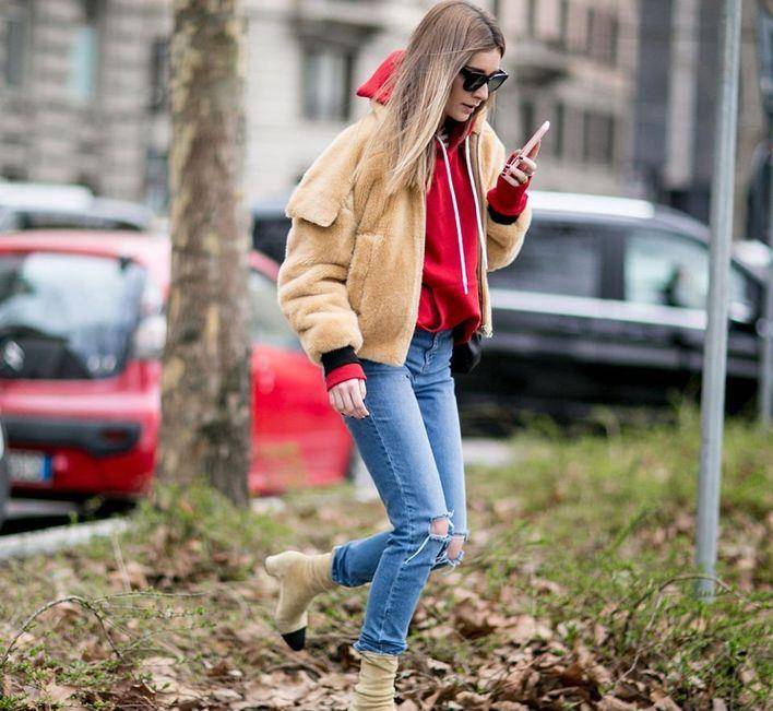 毛衣 过年穿红色,这样穿时尚又得体!