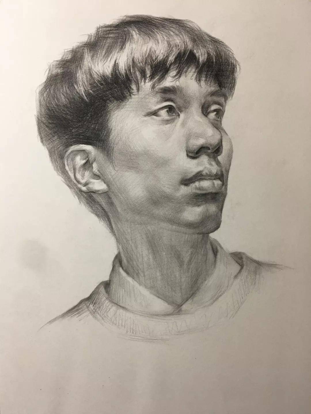 素描素描，速写，头发塑造口诀