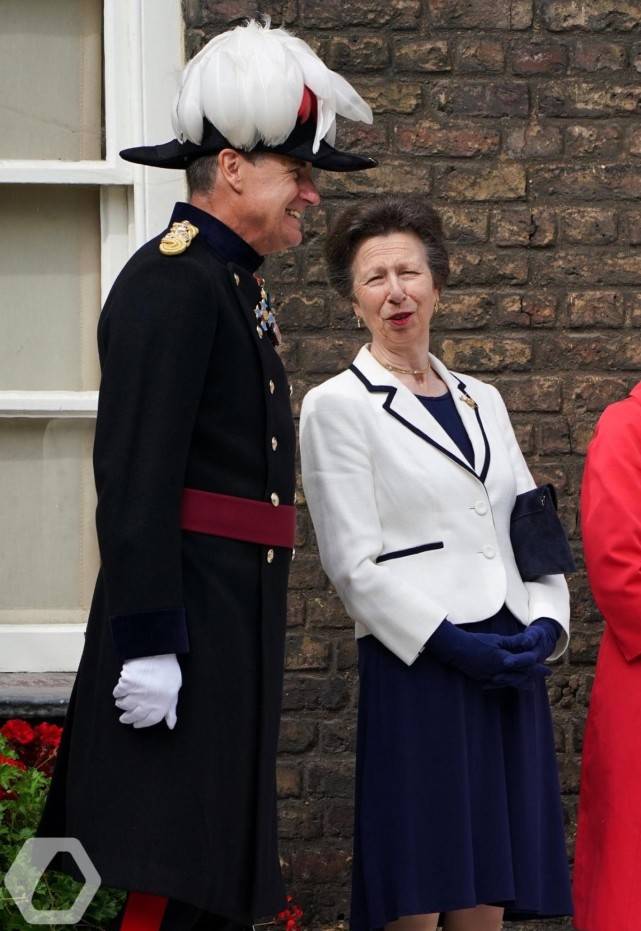 颜色 英国长公主比女王更优雅！灰色的假两件大衣显俏皮，不像71岁老太