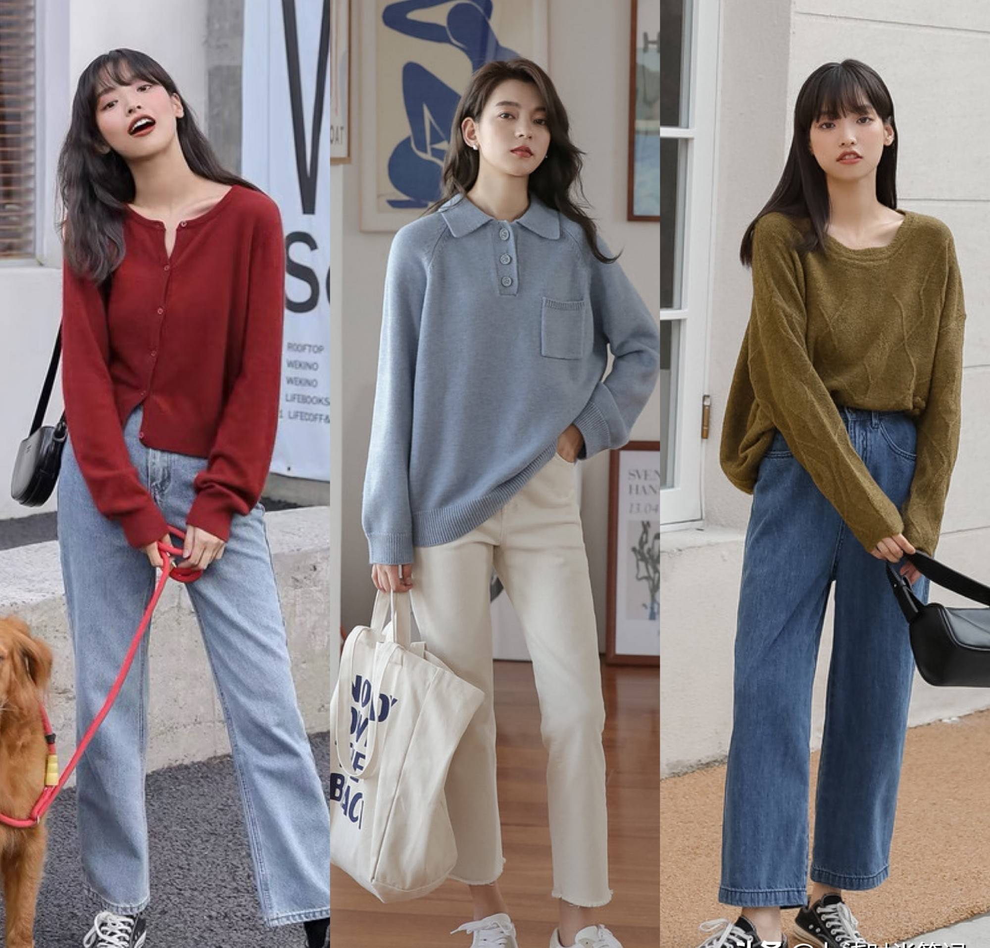 样式 秋天精选：25+的小姐姐轻熟风依然很美，针织衫+半身裙文雅又少女