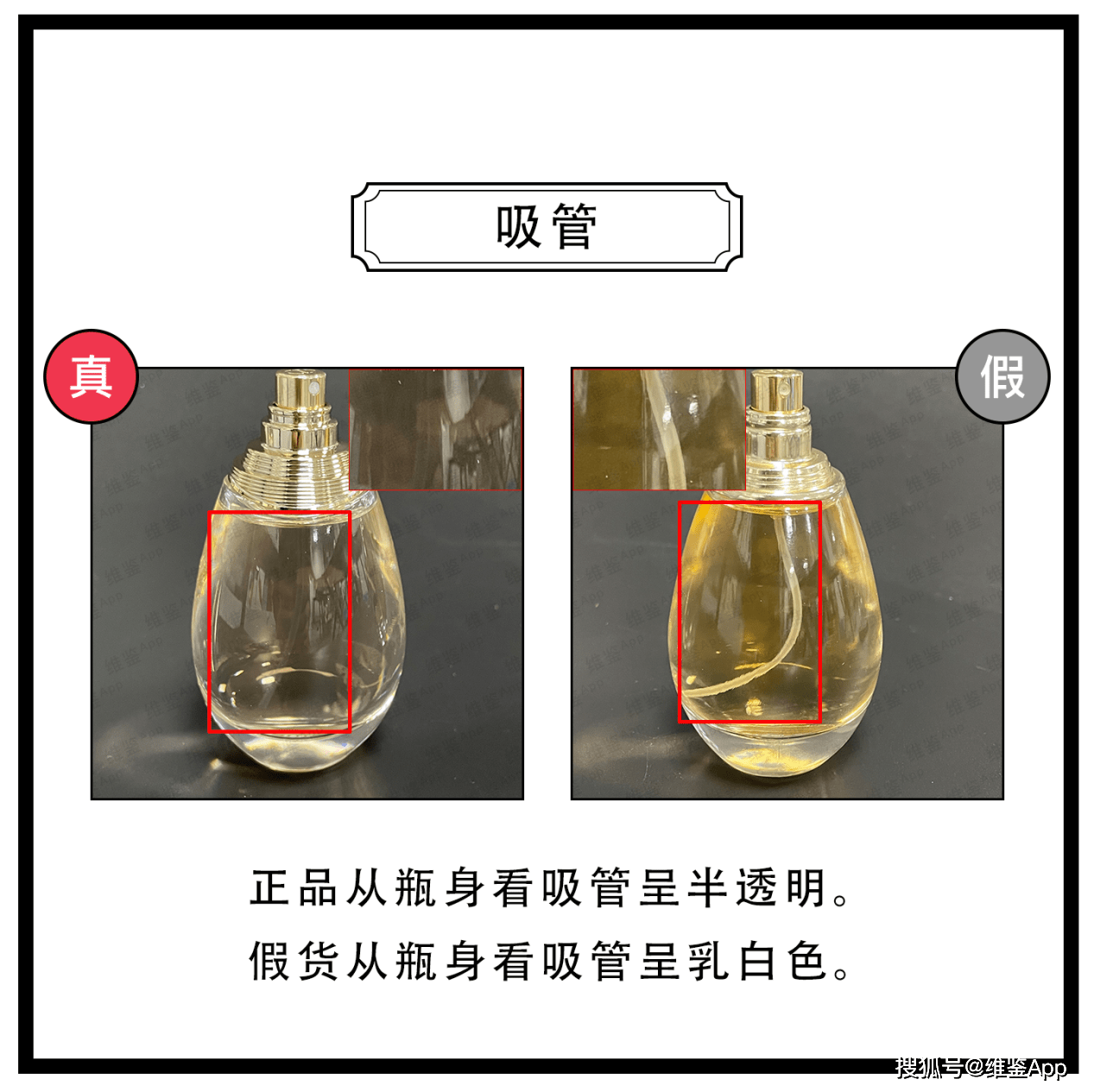 对比DIOR迪奥香水真假鉴别