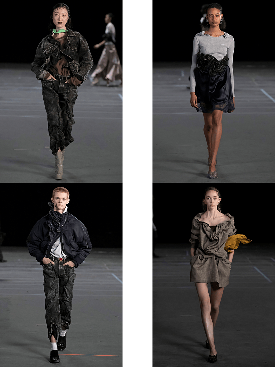 YProject YProject 2021秋冬，混乱中的不可预测性，扭结与褶皱的活力亮点