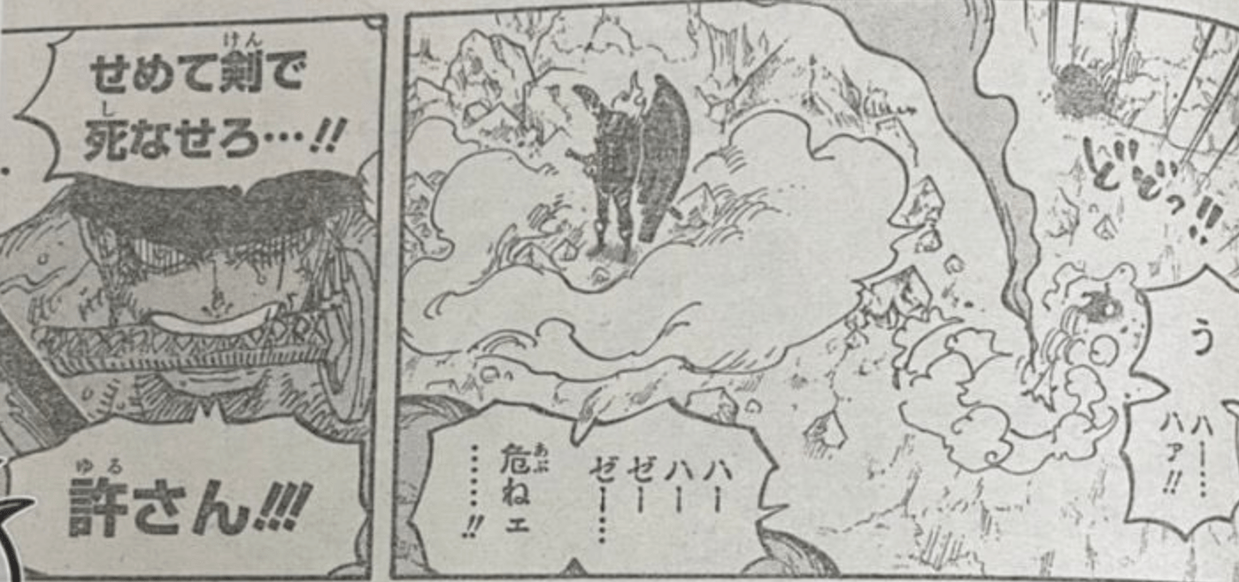 形态|海贼王1027话，索隆砍掉烬的面具，导致他暴走，开启人兽形态