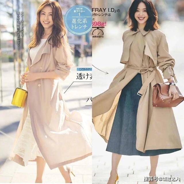 服装 秋季，“风衣”怎么穿更优雅？试试这样搭配，气质百搭又实用