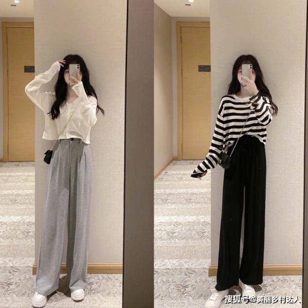 浅绿色 可以直接照搬的气质穿搭，简约舒适又优雅，太值得借鉴