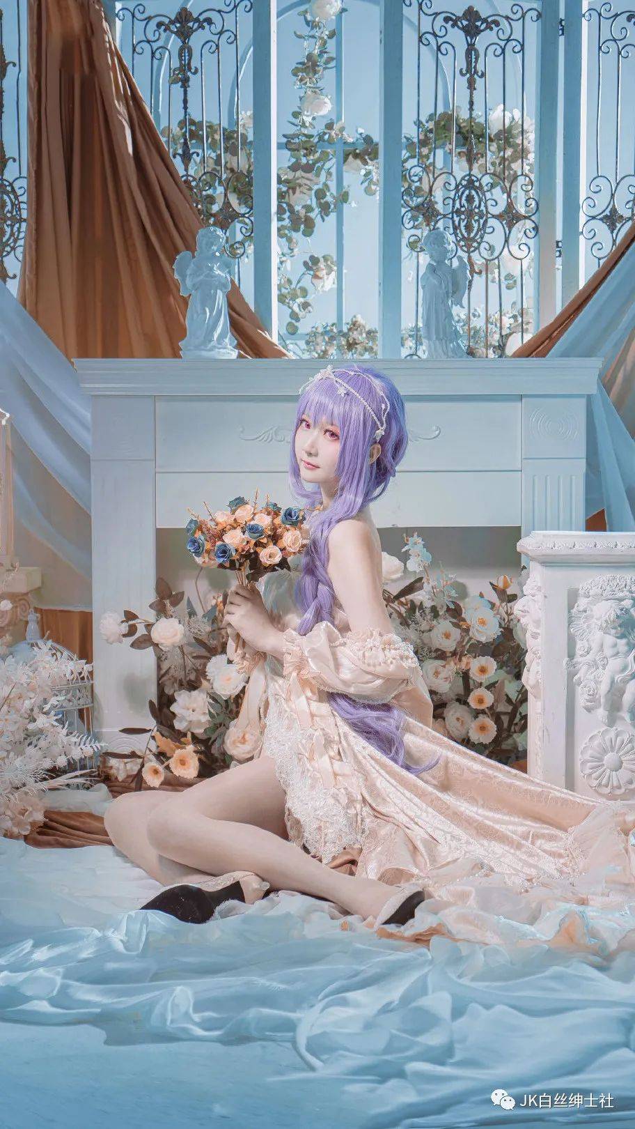 cos：少女前线ZB婚纱cos正片@艾瑞