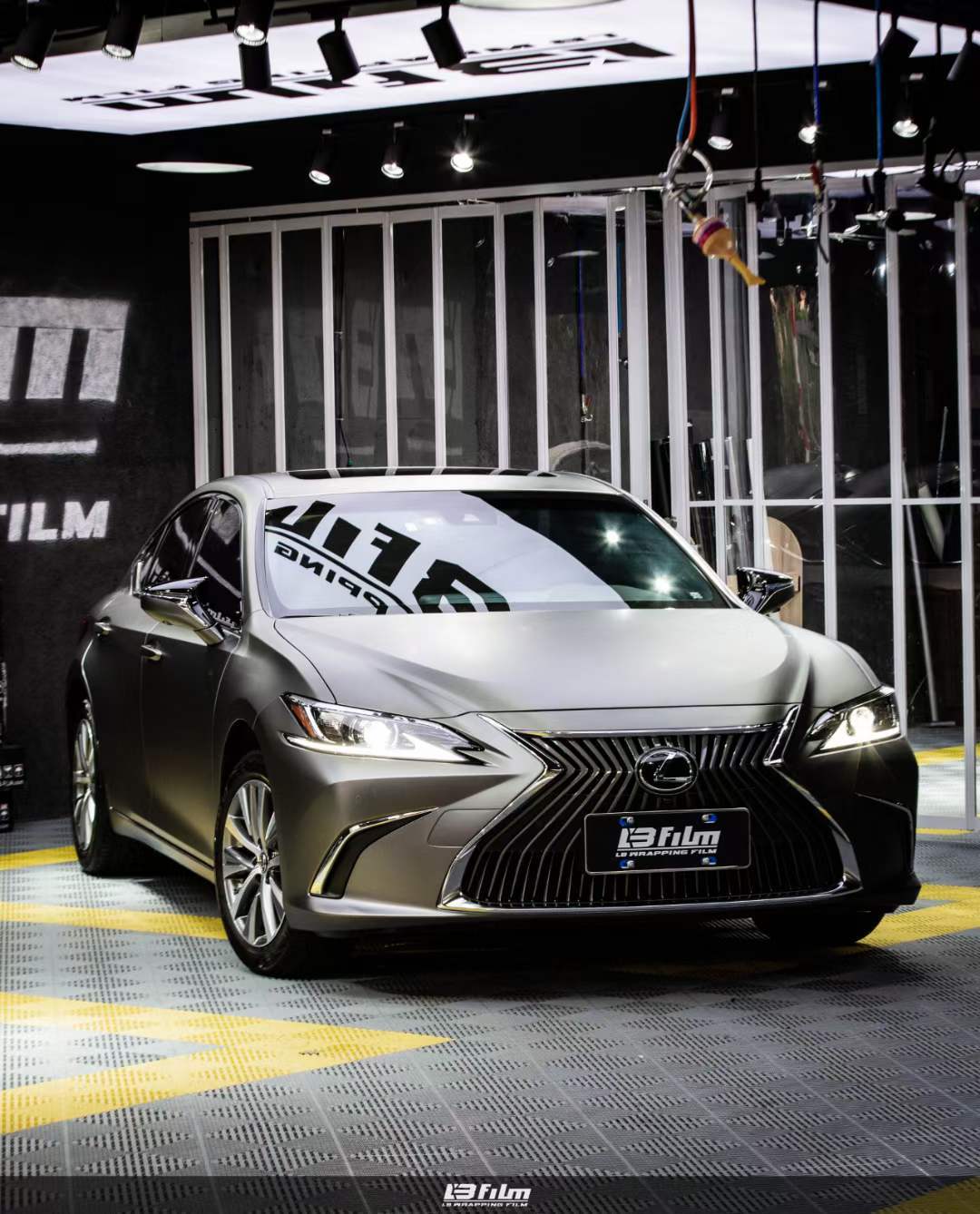 es200全车lbfilm改色膜amg山灰