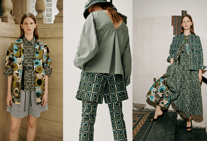 对比 Odeeh 2022春季系列，华丽的极简主义，和谐紧张并存