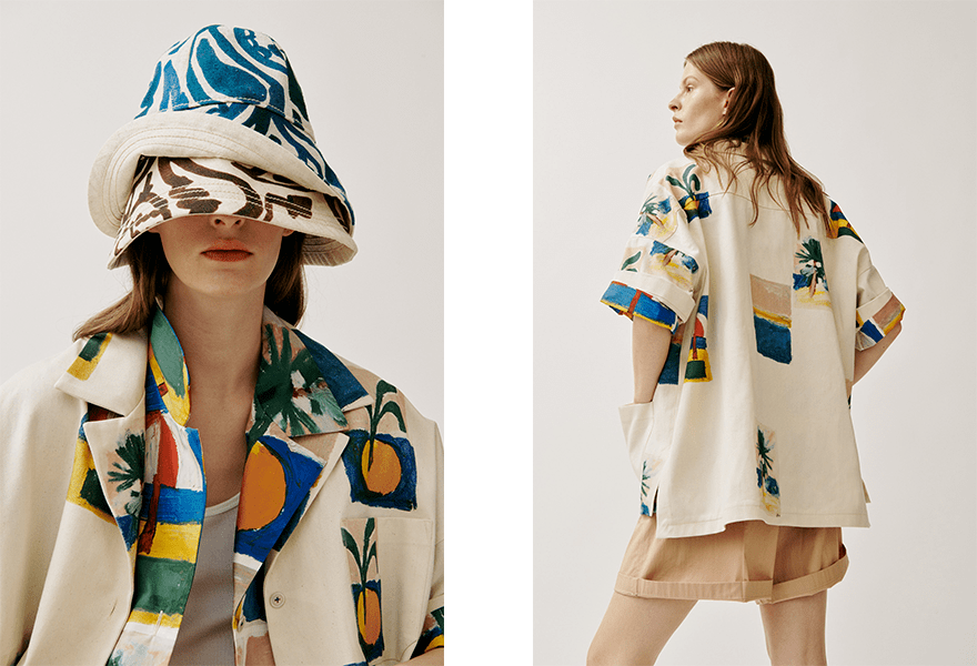 对比 Odeeh 2022春季系列，华丽的极简主义，和谐紧张并存