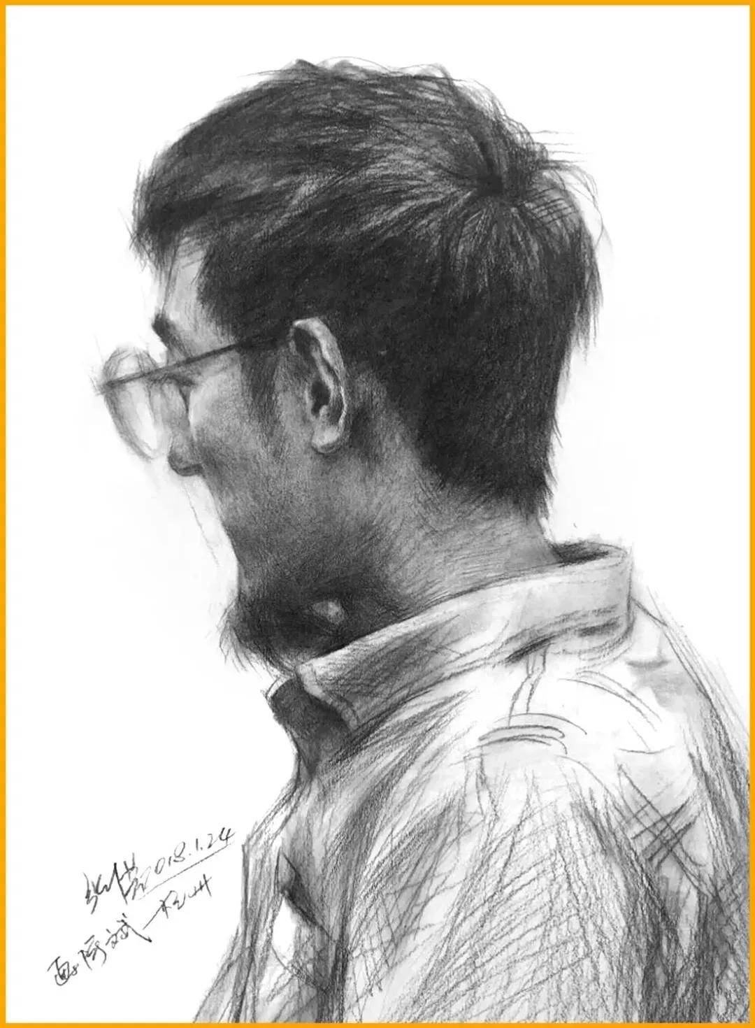 整体 头像素描的黑白灰处理要诀，学会了得高分就不难！