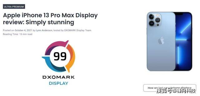 Apple iPhone 13 Pro Max Display review: Simply stunning - DXOMARK