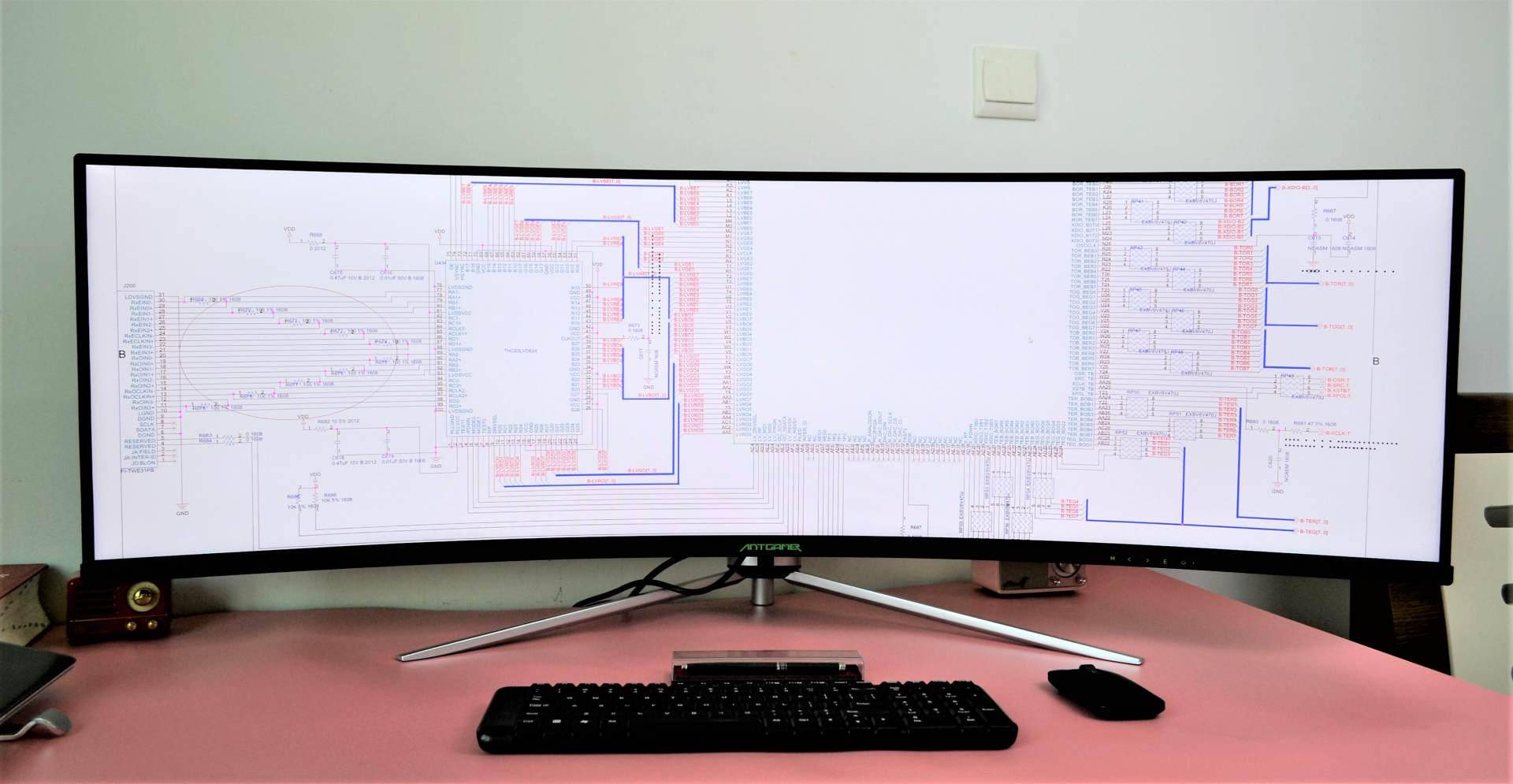49英寸蚂蚁电竞ant491uc带鱼屏,突破传统!超宽32:9 光速刷新率
