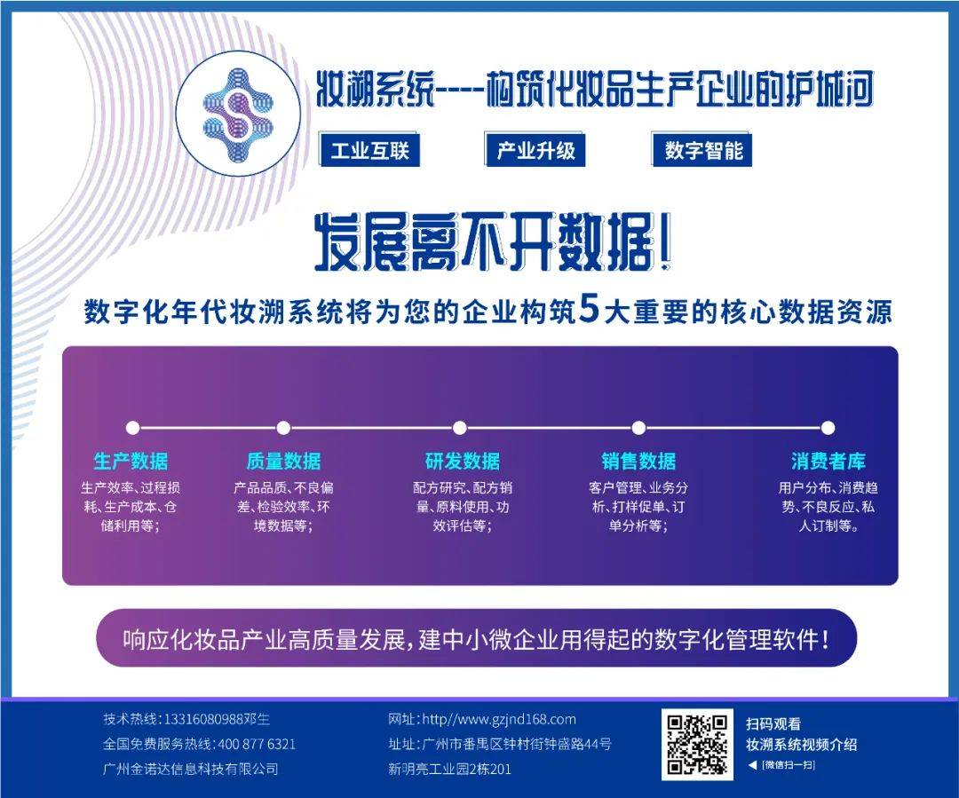 企业【妆溯】智能化和数字化已经成为化妆品生产行业主旋律？一分钟告诉你答案！