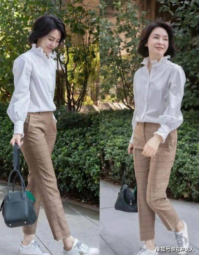 学潮 女人50岁以后，建议多穿“纯色”单品，学潮人这样穿，惊艳了时光