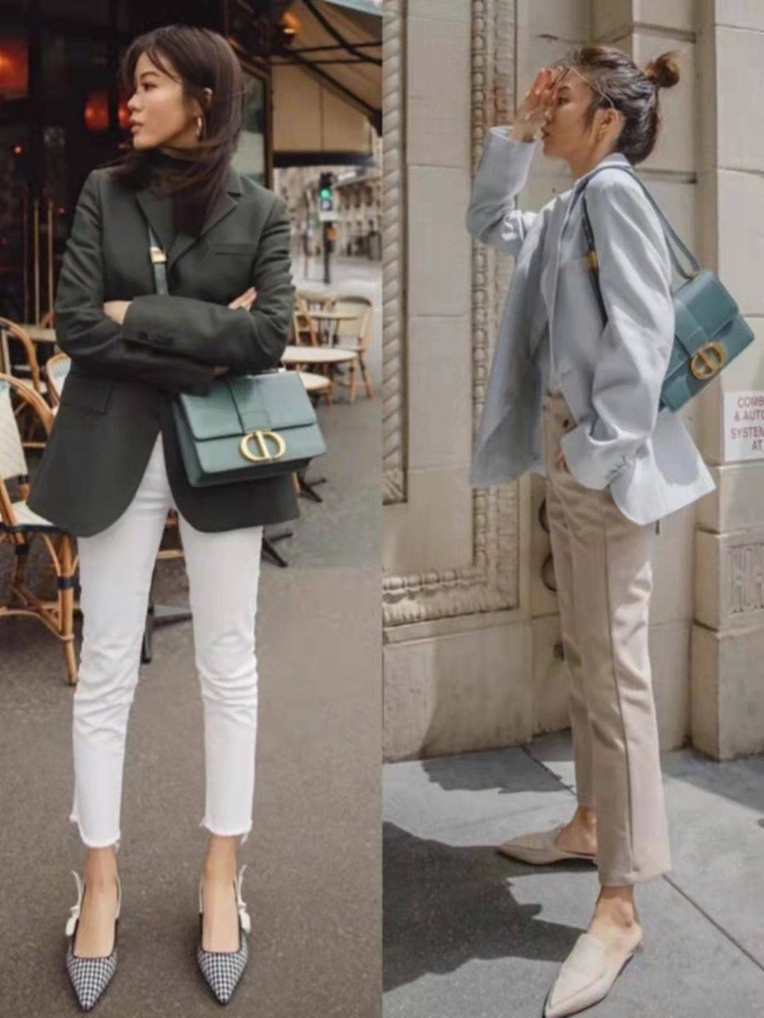 帆布鞋 时髦女人已经不穿打底裤了，“九分裤”更流行，高级不说还显腿长