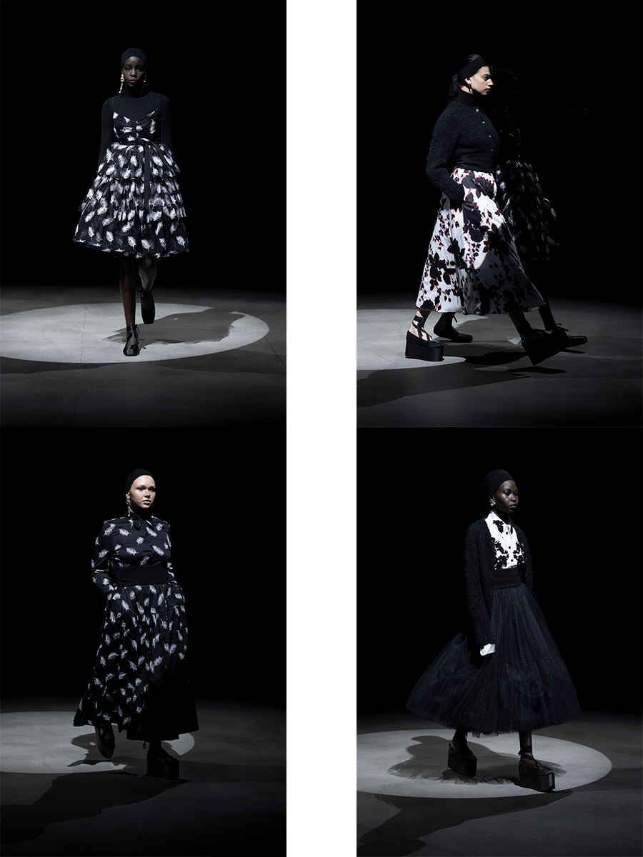 羽毛 Erdem 2021秋冬，被打断的前卫，舞者的排练