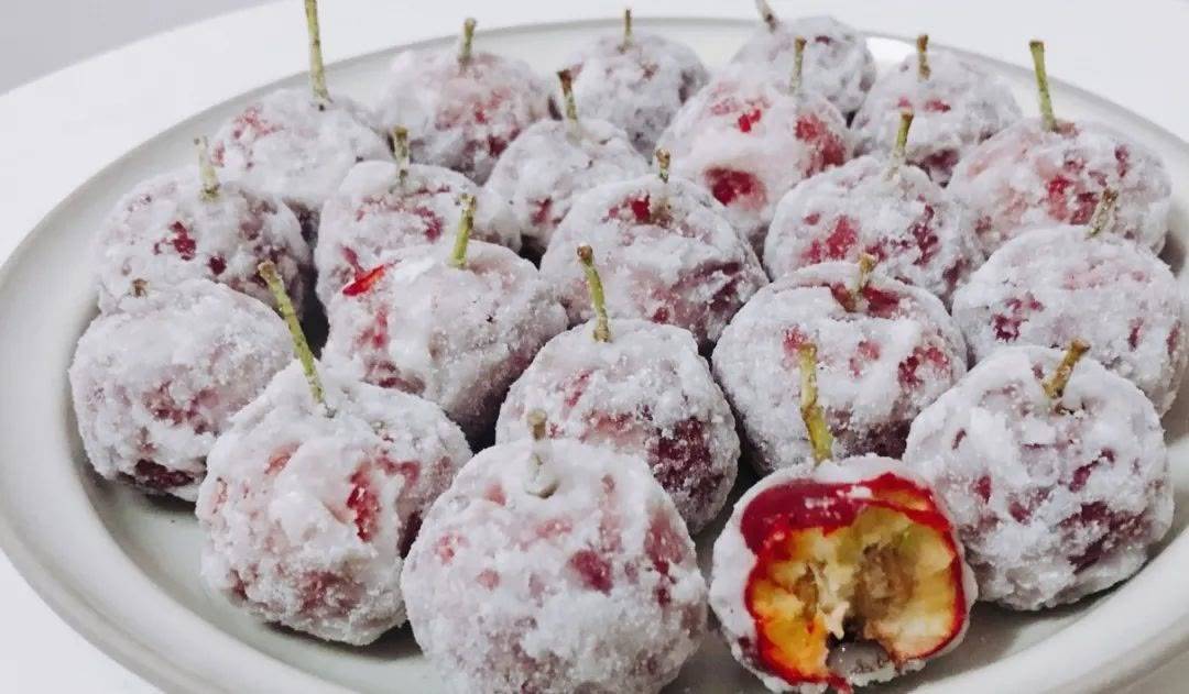 雪花山楂球