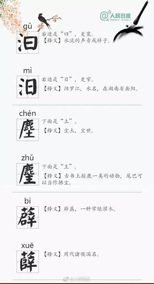 中国|这些“双胞胎”汉字，你的孩子都能分清吗？