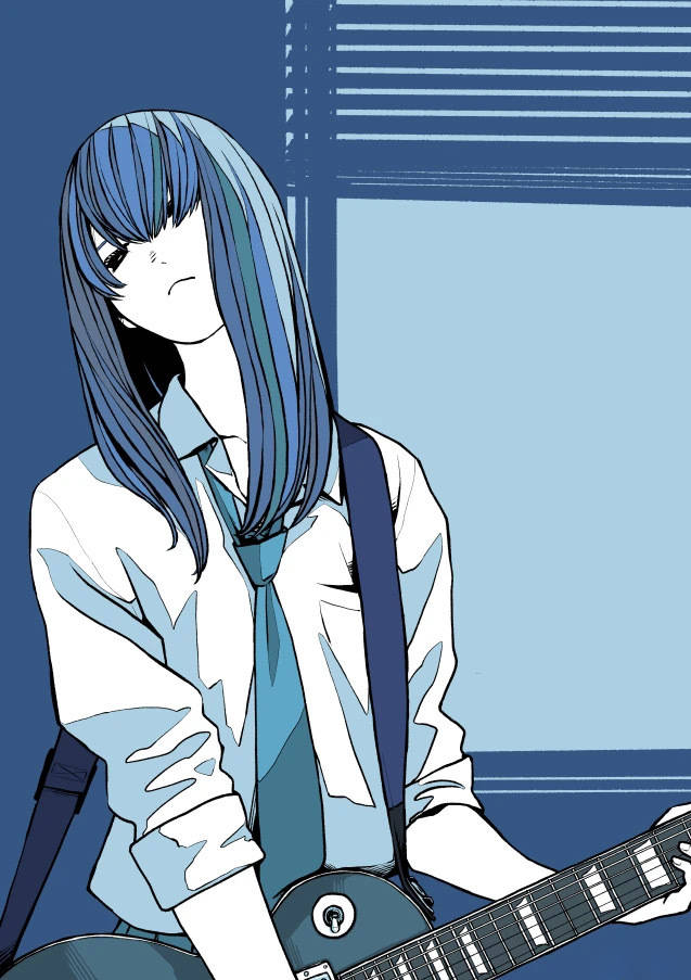 田中 美少女辅以工业元素的插画,不搭界却又能和谐并存