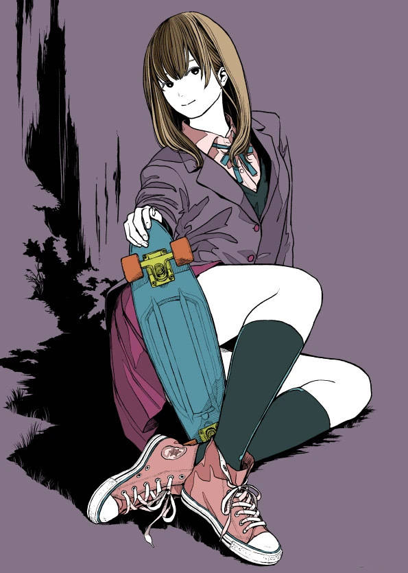 田中 美少女辅以工业元素的插画,不搭界却又能和谐并存