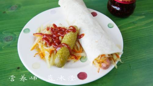 葱花|孩子的早餐营养又健康，教你三步做出好吃的蛋菜卷饼