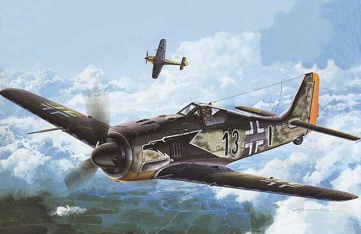 二战德军fw190战机火力强劲的帝国狮鹫给盟军带来巨大麻烦