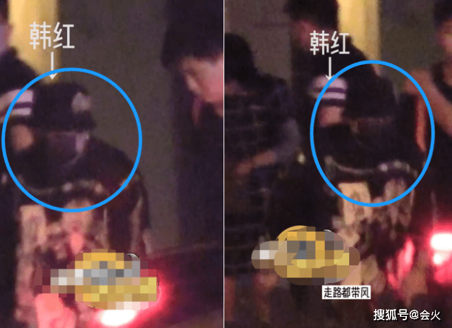 牛仔服 50岁韩红深夜现身酒吧！打扮浮夸派头十足，助理贴身跟随气场强大