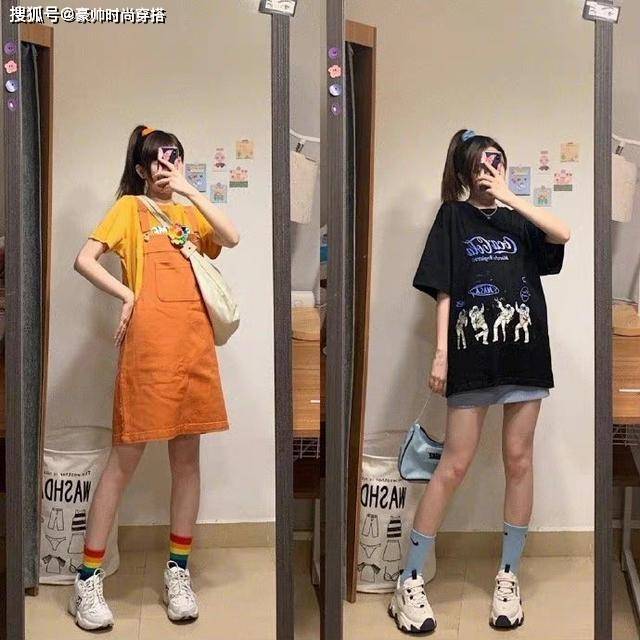 的比例 被“高中生”的日常穿搭美到了，不仅元气减龄，还很时尚好看