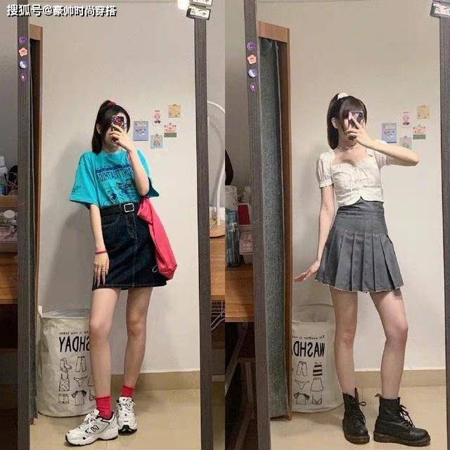 的比例 被“高中生”的日常穿搭美到了，不仅元气减龄，还很时尚好看