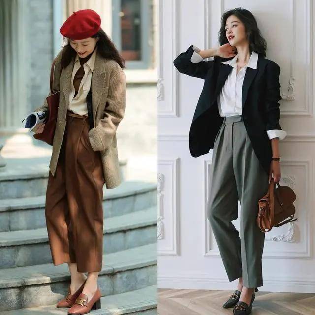 长度 小个子“不穿高跟鞋,也能显高”的技巧,藏在“上衣+九分裤”中