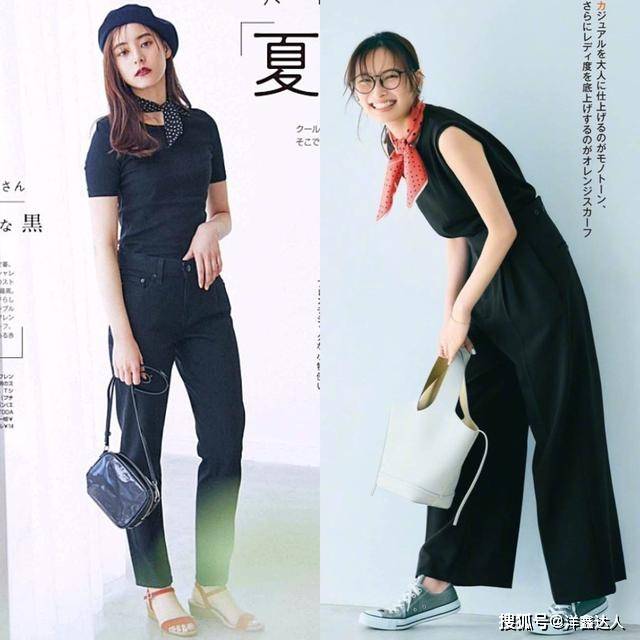 配饰 小黑裤”的穿搭思路,这样穿既利落又有温柔气质