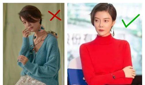 冷色 车晓穿针织衫身材平坦，虽时尚但瘦得少了女人味，还是增点肥吧