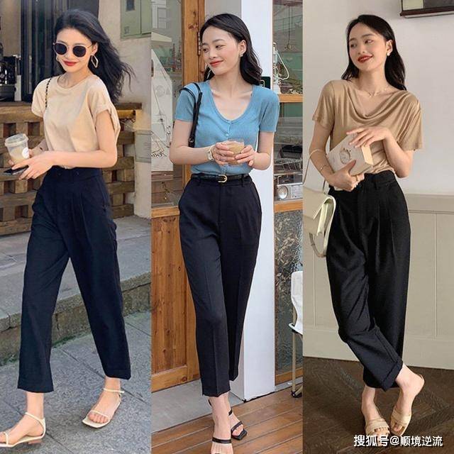 夏天 天气再热，也不要放弃“长裤”，学下面潮人这样穿，显瘦又时髦