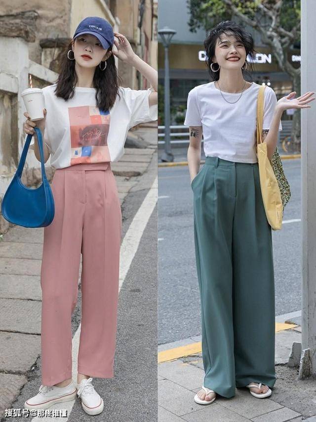 配饰 内衣外穿不算啥，今年大火的“短上衣+阔腿裤”，才更有女人味