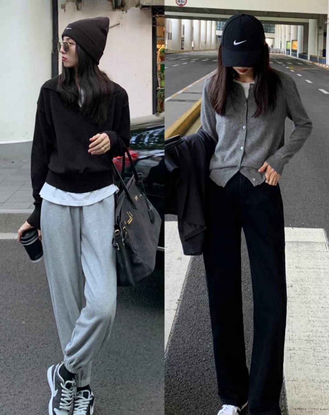 黑色 秋冬毛衣穿搭少不了，掌握搭配小技巧，时尚保暖不显老