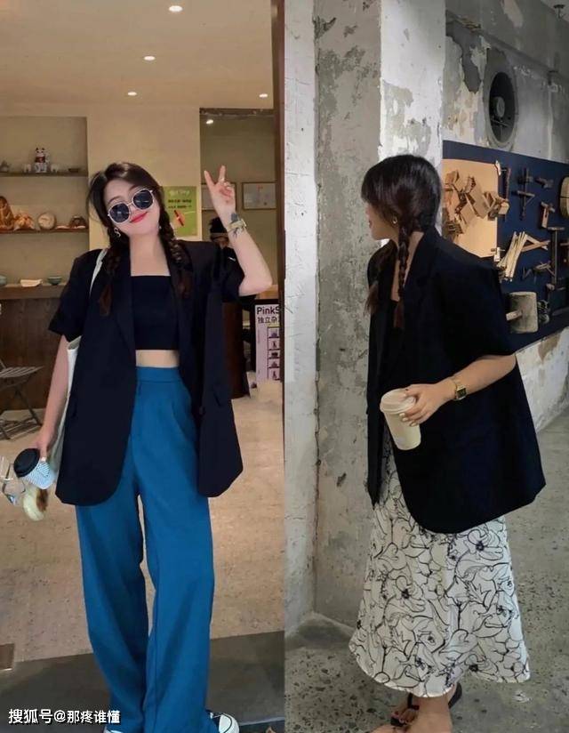 模板 她体重135斤，脸上肉肉明显，但还是美成了微胖女人的穿搭模板