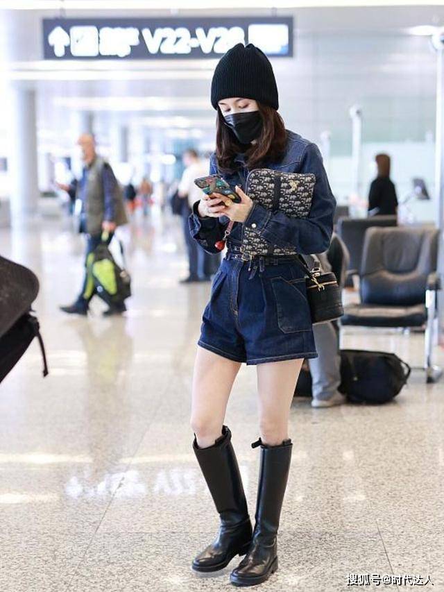 身材 王子文是有多瘦?连靴子也“塞不满”,还好穿搭够抢眼