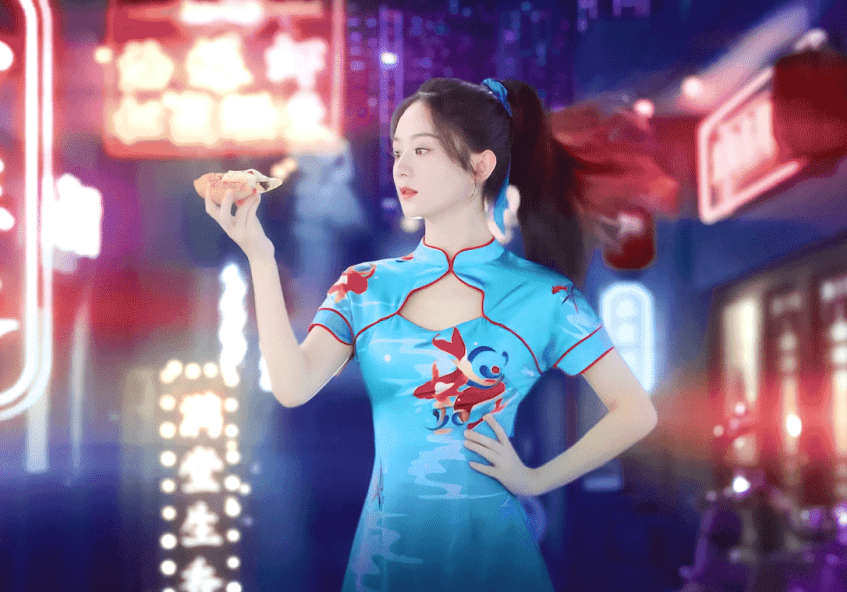 赵丽颖 国产高定真挺顶的,穿在赵丽颖的身上,感觉更加分了,很养眼