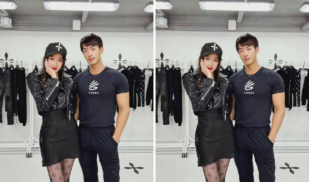 黑色 关晓彤精致打扮被吐槽土？夹克配短裙酷帅十足，黑丝让10分变8分