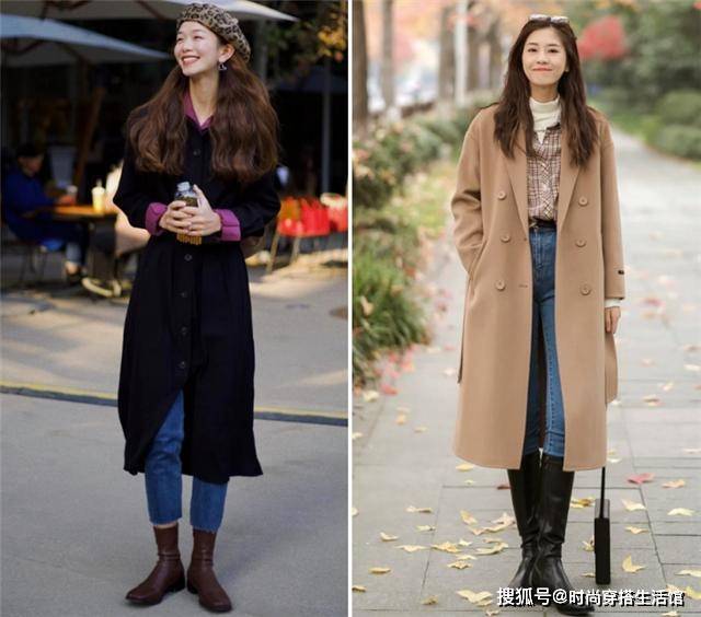 显得 小白鞋收起来吧！今年流行的是“马丁靴+大衣”，时尚又显高