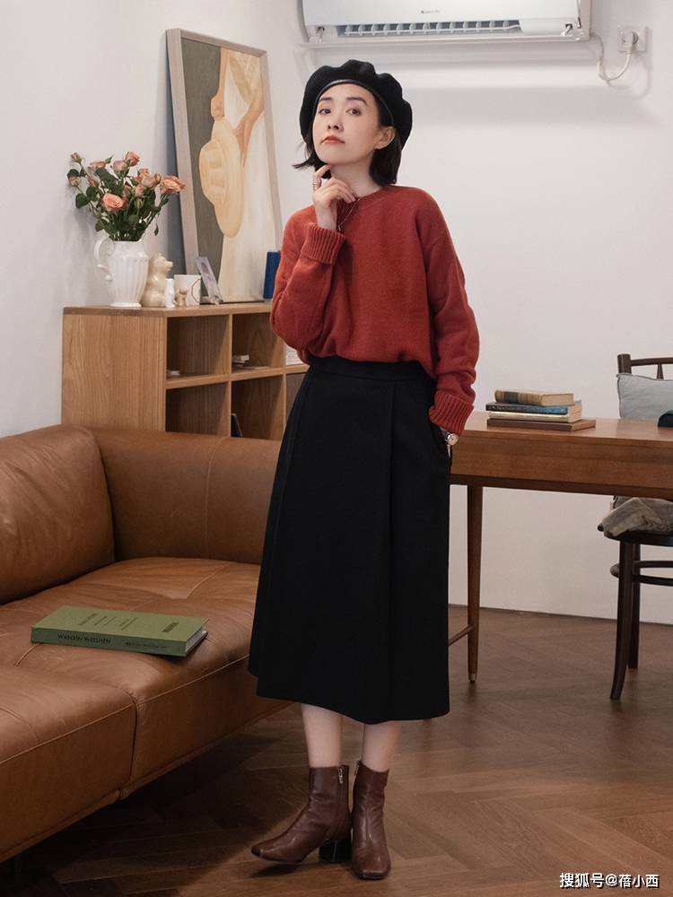 整体 今年建议多穿“针织衫”和“半身裙”,学会这样搭,优雅到骨子里