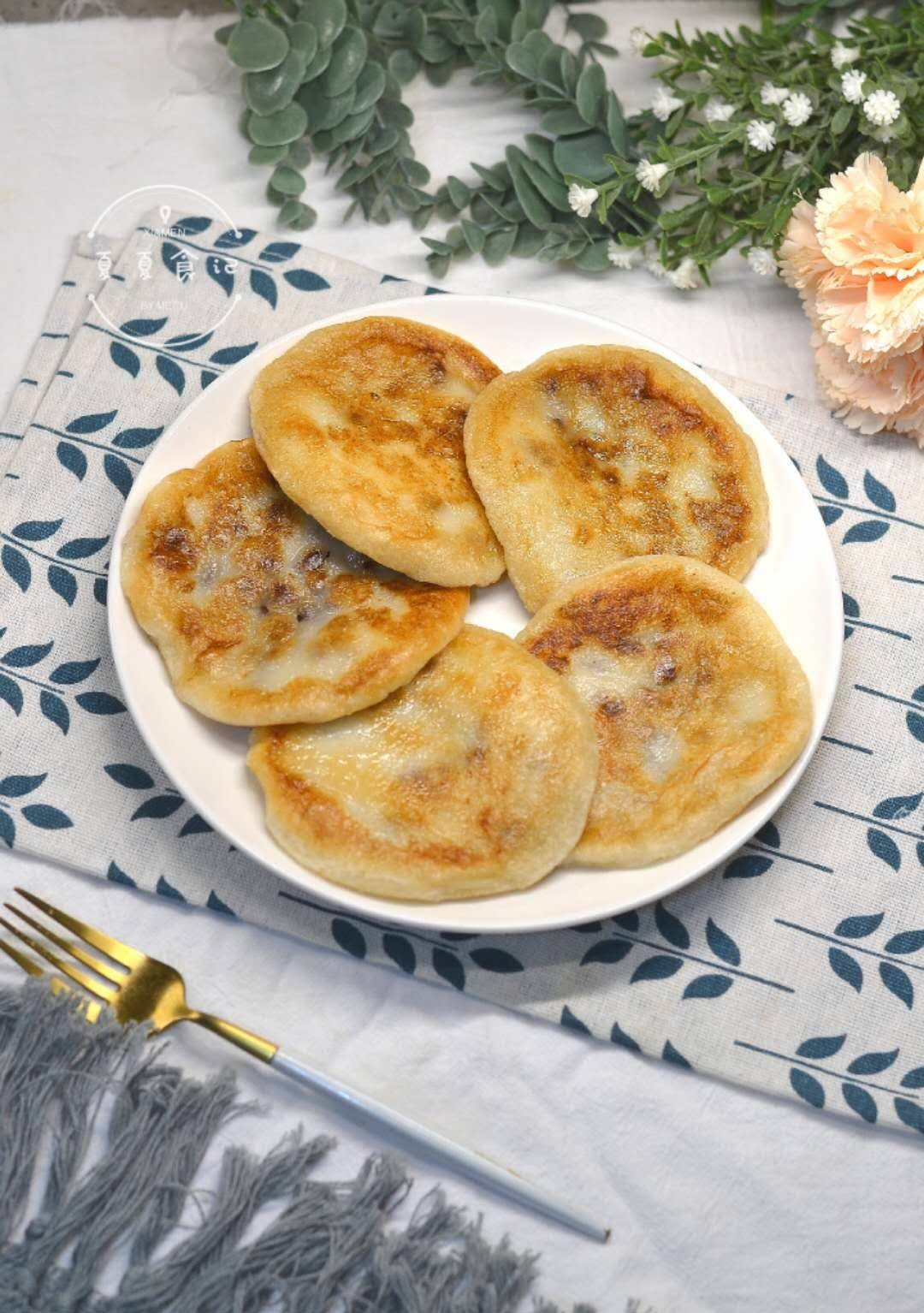 时间|春天，早餐孩子就爱吃这饼，糯米粉揉一揉就能煎，方便还营养！